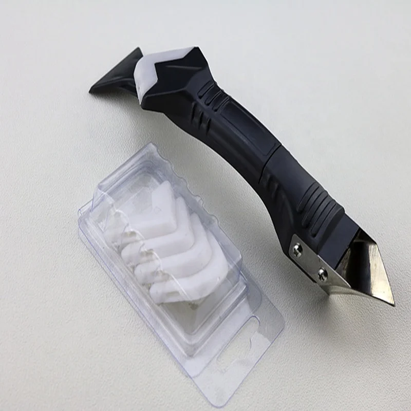 Hot Product Popular Professional Caulk Tool Kit 3 in 1 Sealant Scraper and Trowel Silicone Sealant Finishing Tool