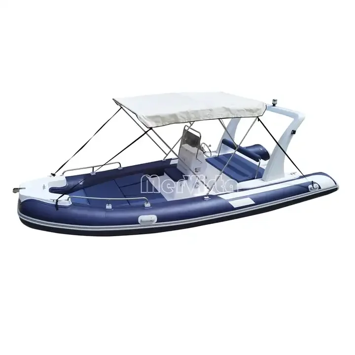 fabricado en china 21foot 6.0 meters Deep V Hypalon RIB Inflatable Boat with electric motor