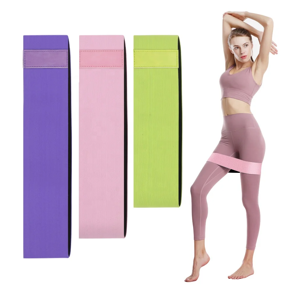 
2021 elastic circle band fitness belt hip resistance band sets 