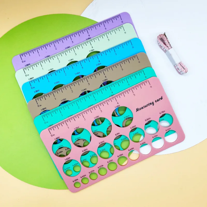 Hot selling silicone nipple rulers measuring card Breast Flange Sizing Measurement Tool