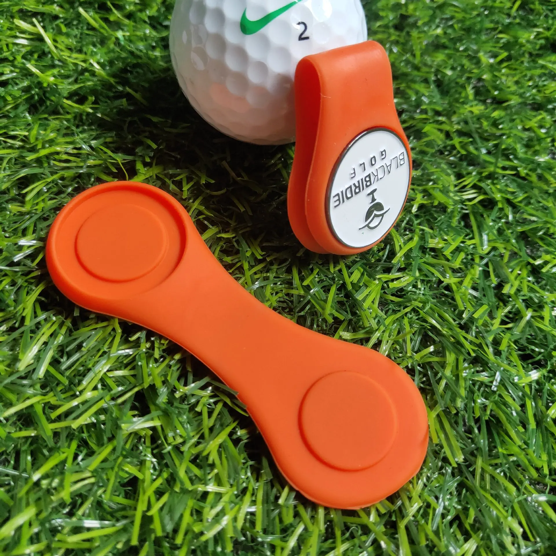 Golf Silicone Cap Clip Magnetic Golf Tag 25Mm Mark Golf Hat Clip Marker Supports Custom Iron Coins