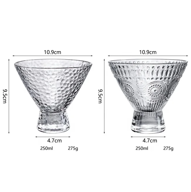 Hot Sell Cheap Glass Tea Water Cup Glass Coffee Cup Juice Dessert Mug Milk Tea Ice Cream Bowl