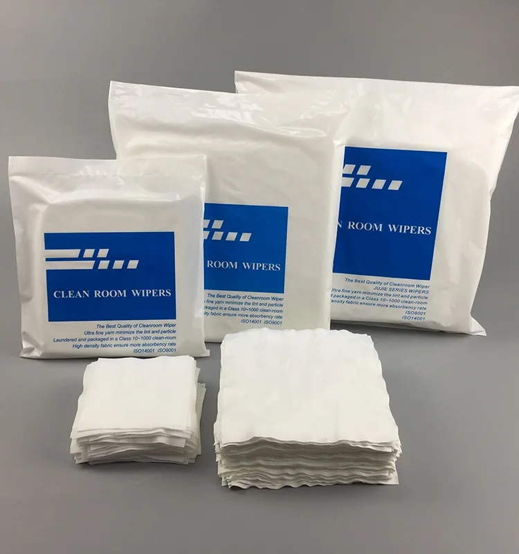 9 дюймов без ворса одноразовые печатающая головка чистый класс 100 полиэстер Cleanroom салфетки ткань