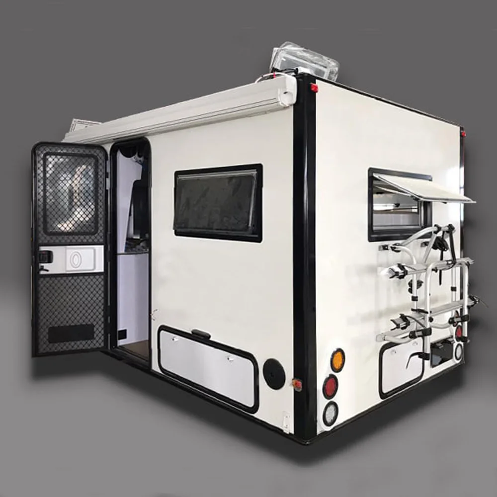 Manley с одной кабиной 4x4 внедорожный Автомобильный дом из стекловолокна алюминиевой рамой для грузовых автомобильных домов со скользящим ящиком грузовиков