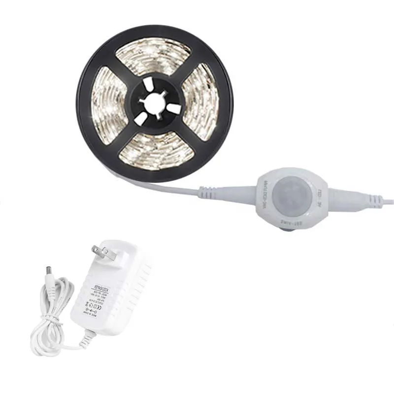 PIR LED Light Home Intelligent Motion Sensor Detector Timer Switch Movement  Bedroom DC5-24V Auto On Off Infra-red Body Strip