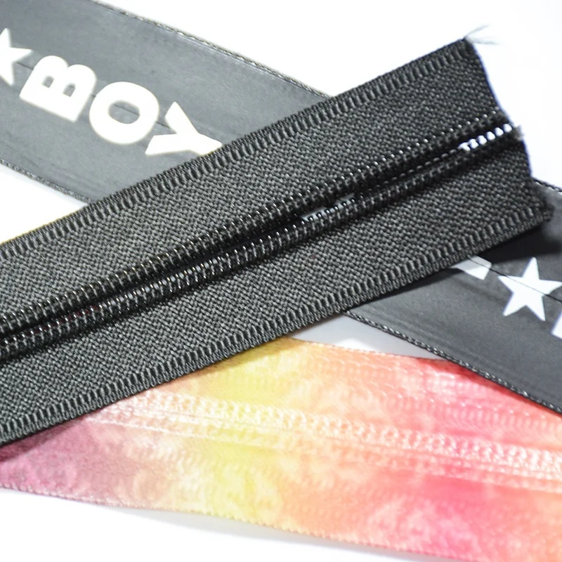 Zip Fasteners 5# Sportswear TPU Zipper Printing Waterproof Nylon Plastic Fast Delivery Zippers Suppliers Zippers for Jackets