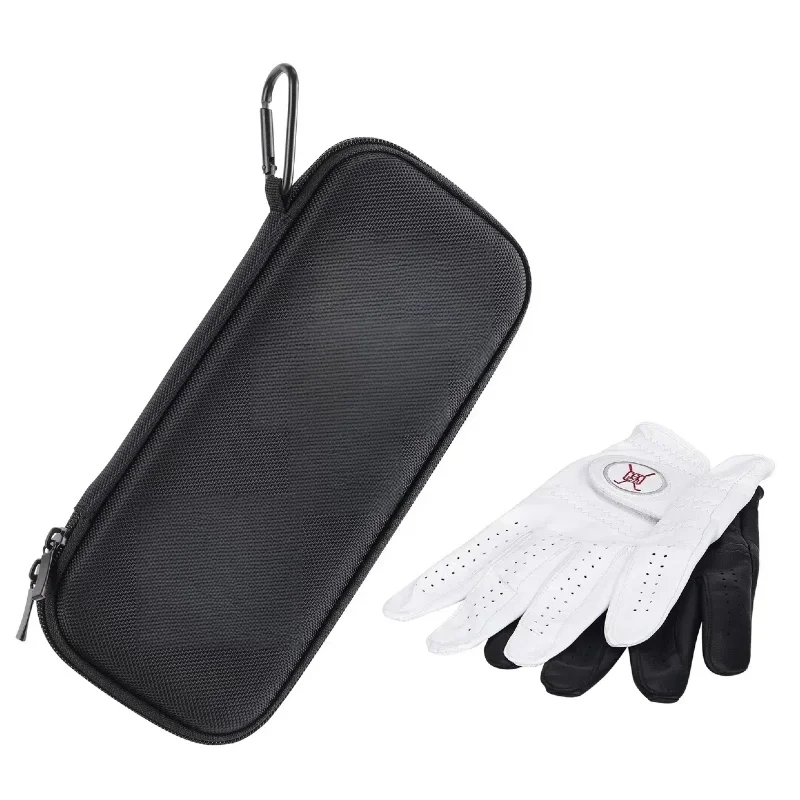 Customized Hard Shell Sports Leather Eva Golf Glove Holder Storage Case  For Men And Women