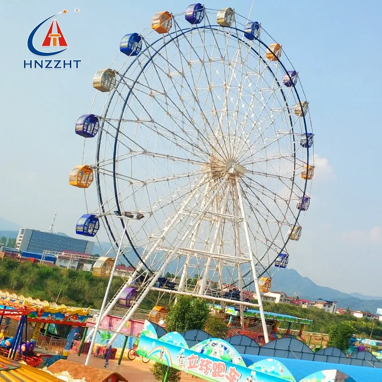 China supplier competitive price of 20 meters ferris wheel small ferris wheel trailer with LED light