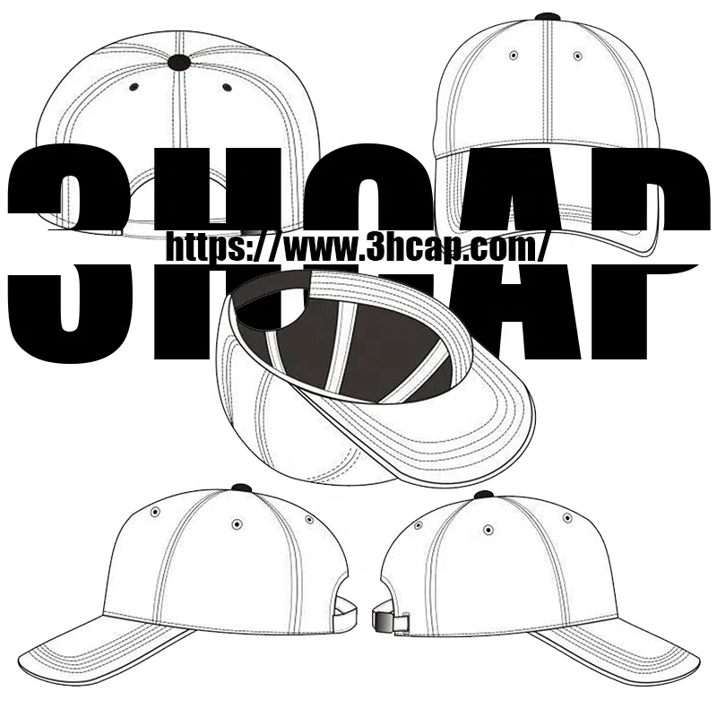 Спроектируйте свой собственный высококачественный 6-панельный спортивный модный головной убор с пользовательским логотипом Бейсболки Головные уборы