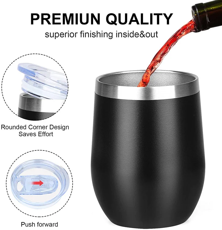 3 In 1 2 Pint 12 Oz Cups Termal Freeze Beer Insulated Double Walled Vacuum Cup 12Oz Stainless Steel Mugs Wine Tumbler Wholesale