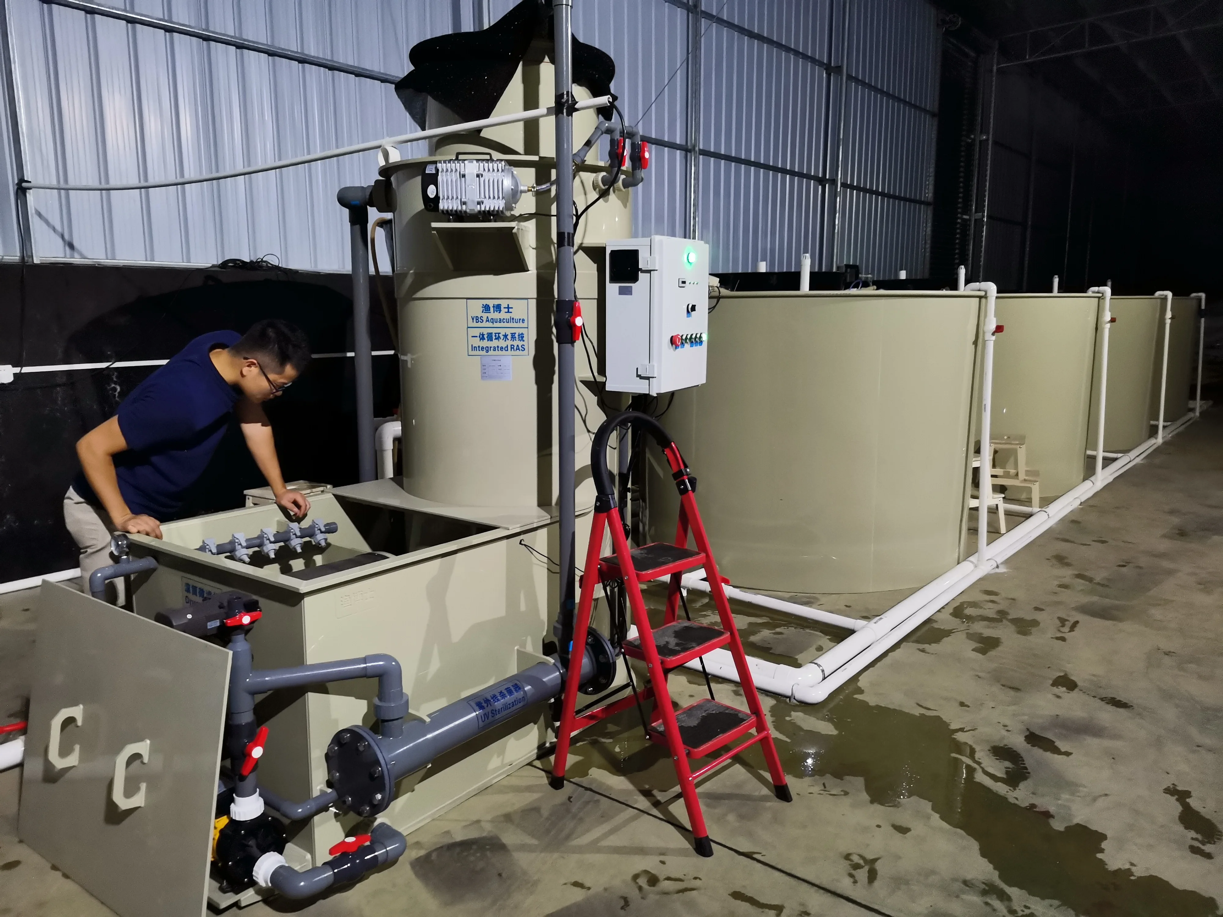 10m3 Mini Recirculation Aquaculture Systems for Fish seedling