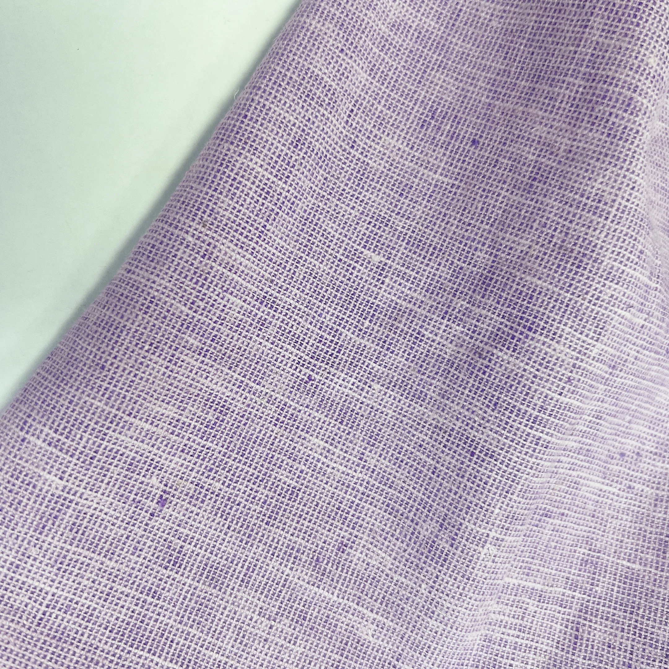 Yarn Dyed 224GSM Solid Linen Cotton Spandex Fabric For Clothes