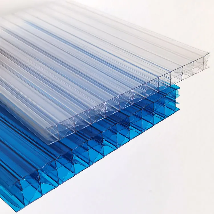 Clear Uv Coated Roof Greenhouse Plastic 6mm 8mm 10mm Twin Wall Polycarbonate Sheet Panels for Sale