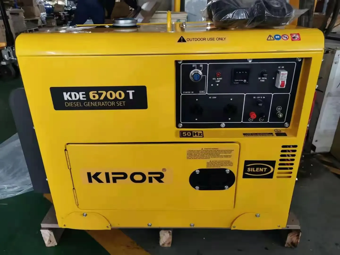  2 5 6 7 кВт с воздушным охлаждением Звукоизолированные Электрический kipor портативный дизель-генераторная