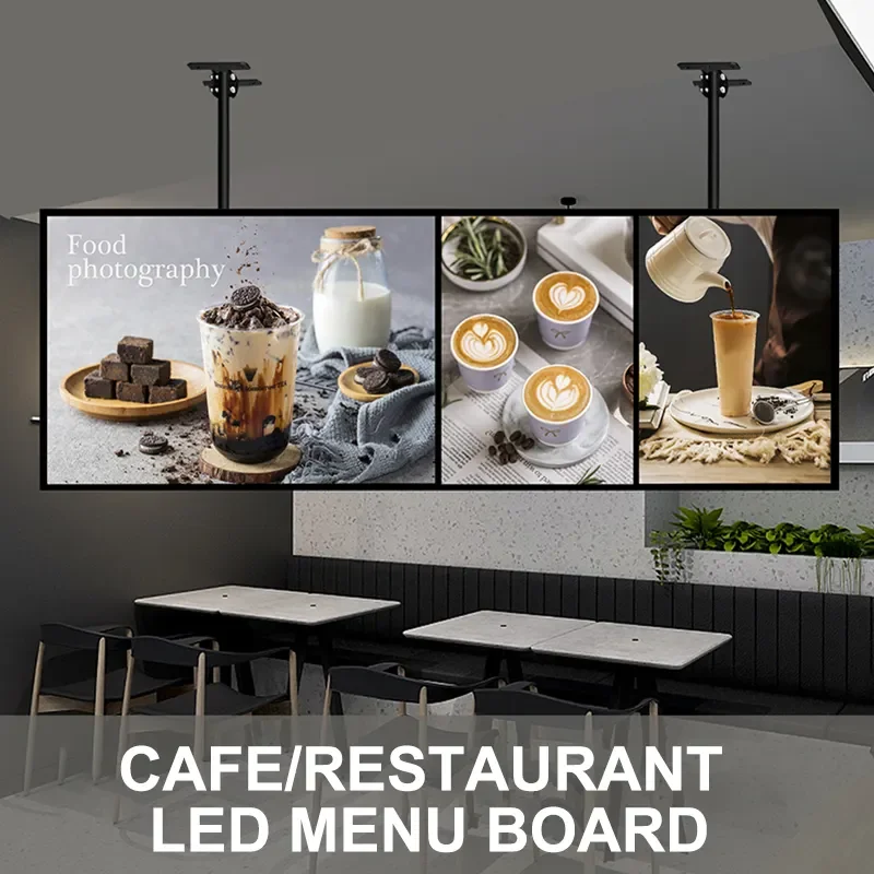 Factory supply ultra thin light box menu board light box for advertising light box