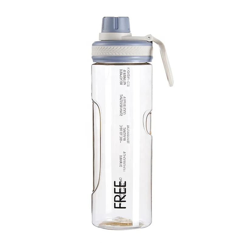 Eco friendly PC 650ml plastic sport water bottle customized design with phone holder
