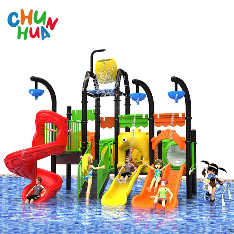Custom Amusement Park Water Plastic Slides Games Outdoor Playground Play Water Park Swimming Pool
