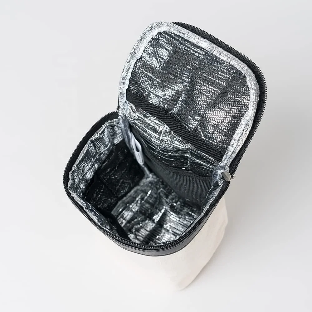 Tote Nursery Mommy Stroller Organizer Insulated Snack Pouch Set canvas diaper bag with Multiple Pockets Insulated Snack Pouch