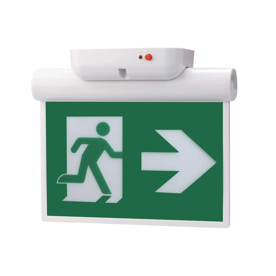 Man Emergency Exit Sign CR-7028 CUL Approve Edge Lit Running Led Fire Emergency Lights Wall or Ceilling Mounting Straw LED 3W 20