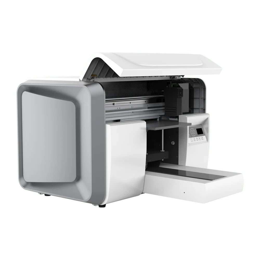 CALCA Digital Industry UV Printer A3 LED UV Flatbed Printer for T-shirt Phonecase Bottles Glass Metal Acrylic Wood US Stock