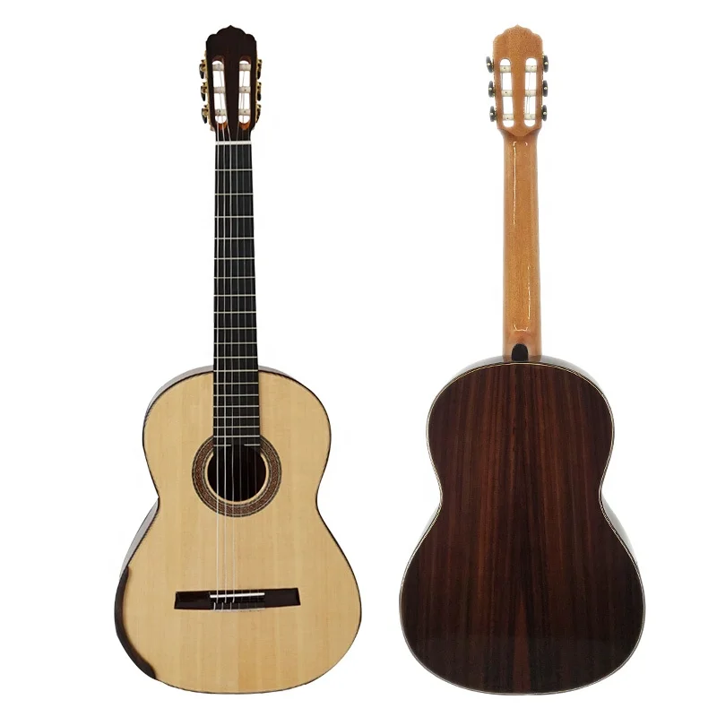 Master grade handmade concentrated lattice sound bracing system solid spruce top classical guitar for sale