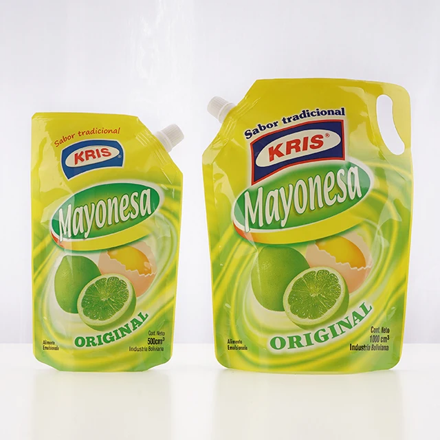 Plastic Food Grade Soup Packaging Bag, Retort Pouch Soup And Sauce Packaging plastic spouted juice drink pouch with straw