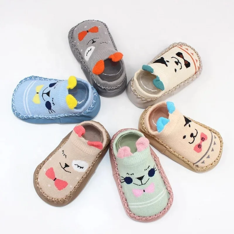 
Hot selling many designs 3D cartoon anti-slip baby socks 