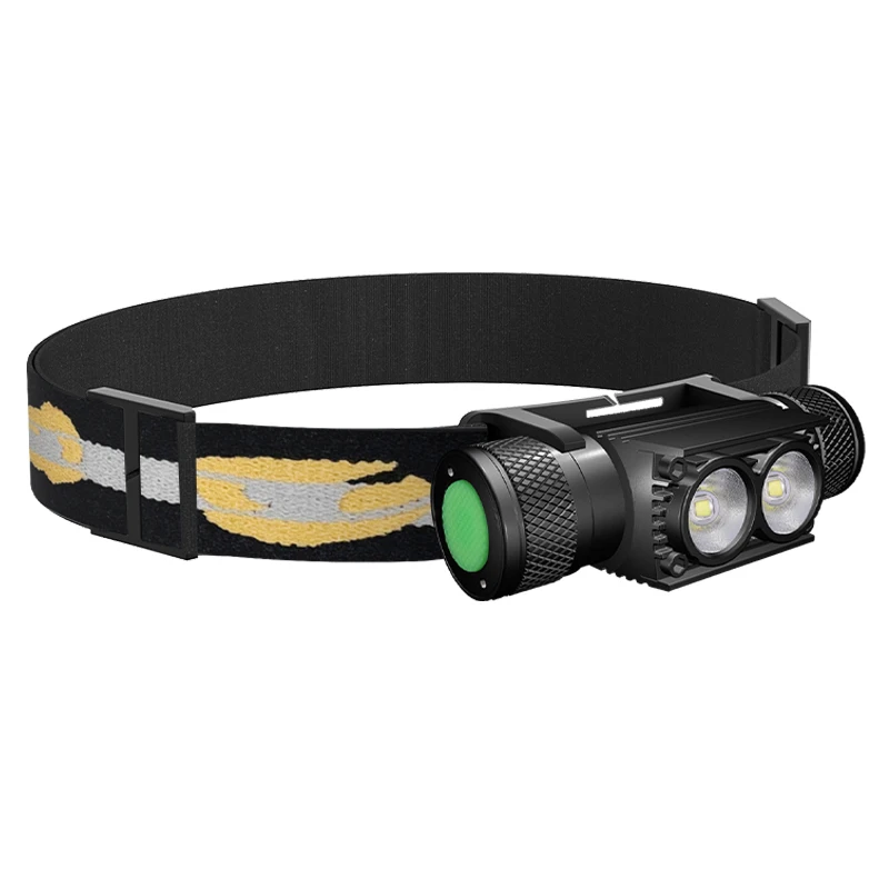 Portable Wholesale 1000LM LED Headlamp USB-C Rechargeable Aluminum 18650 Lithium Battery Head Torch Camping Running Fishing