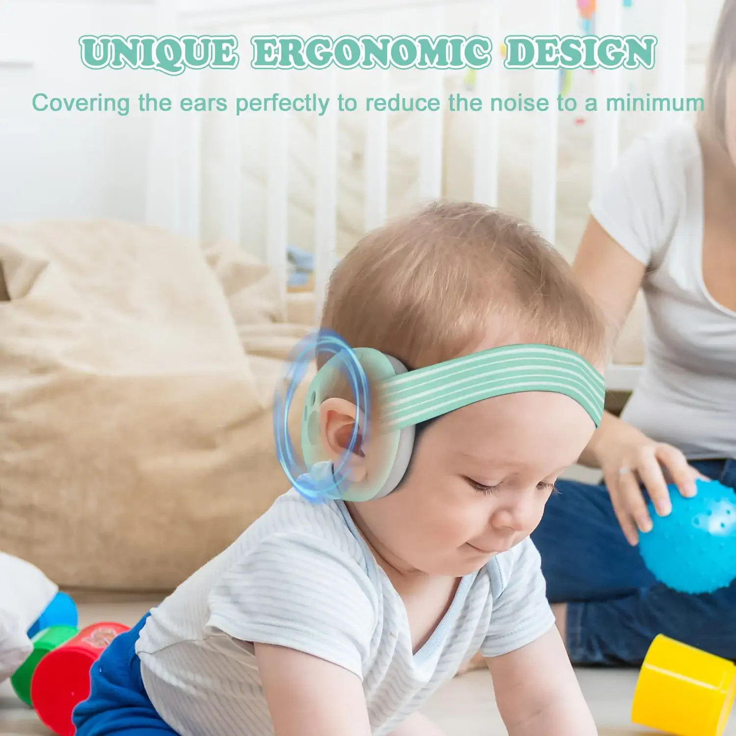 27 SNR Ear Defender Hearing Protection Baby Earmuffs Noise Cancelling Babyphone Headphones Foldable Safety Earmuffs for Children