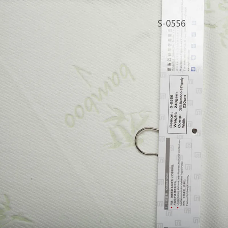 Hot Sale 35% Bamboo Fiber 65% Knitted Jacquard Border Ticking Fabric