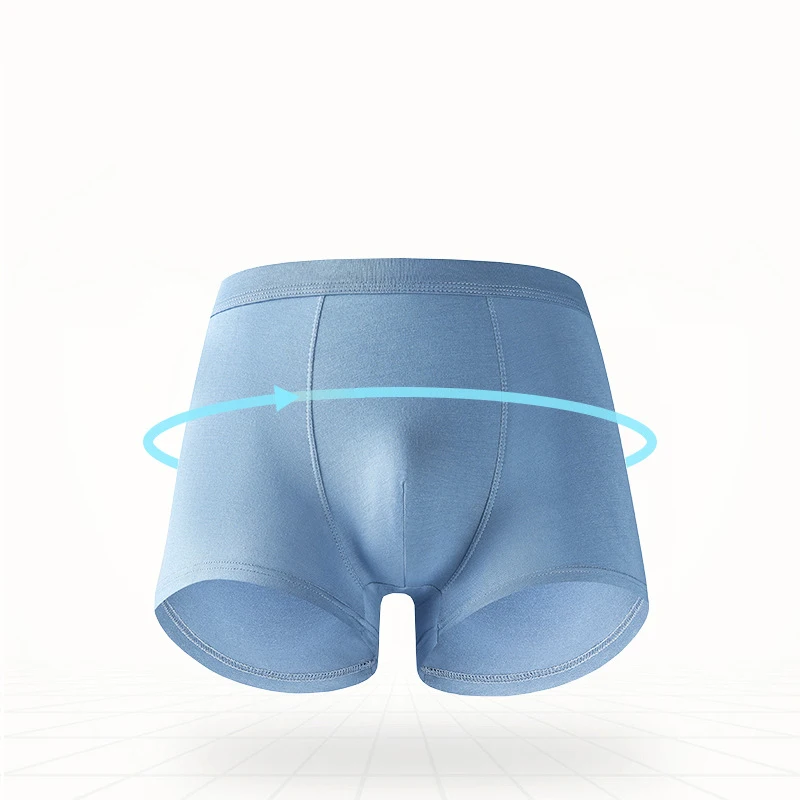 High Quality Customized Boxer Briefs Elastic Seamless One Piece Modal Men Comfortable Pouch Boxer Drawer Underwear