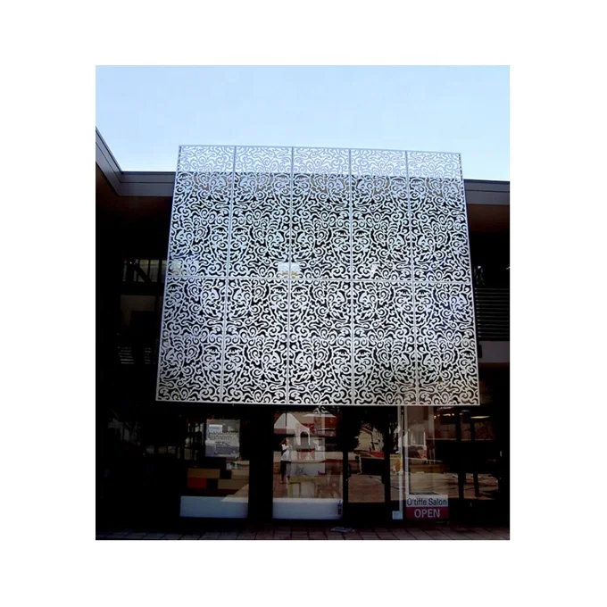 Cladding Wall Material Architectural Laser Cut Aluminum Perforated Metal Panel for Residential Building Facade
