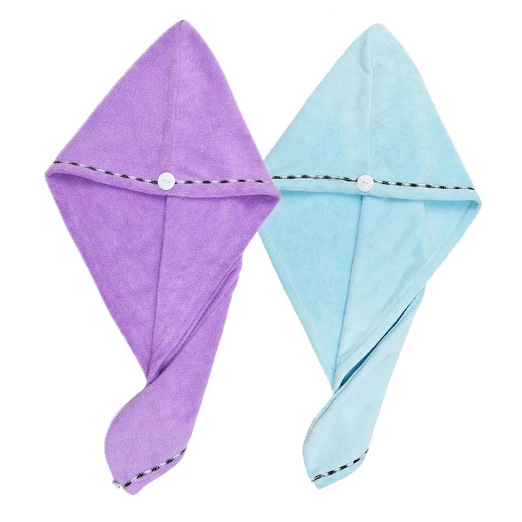 Most Selling Product 25*65cm Super Water Absorbency Microfiber Hair Turban Towel Hair Drying Wrap Towel