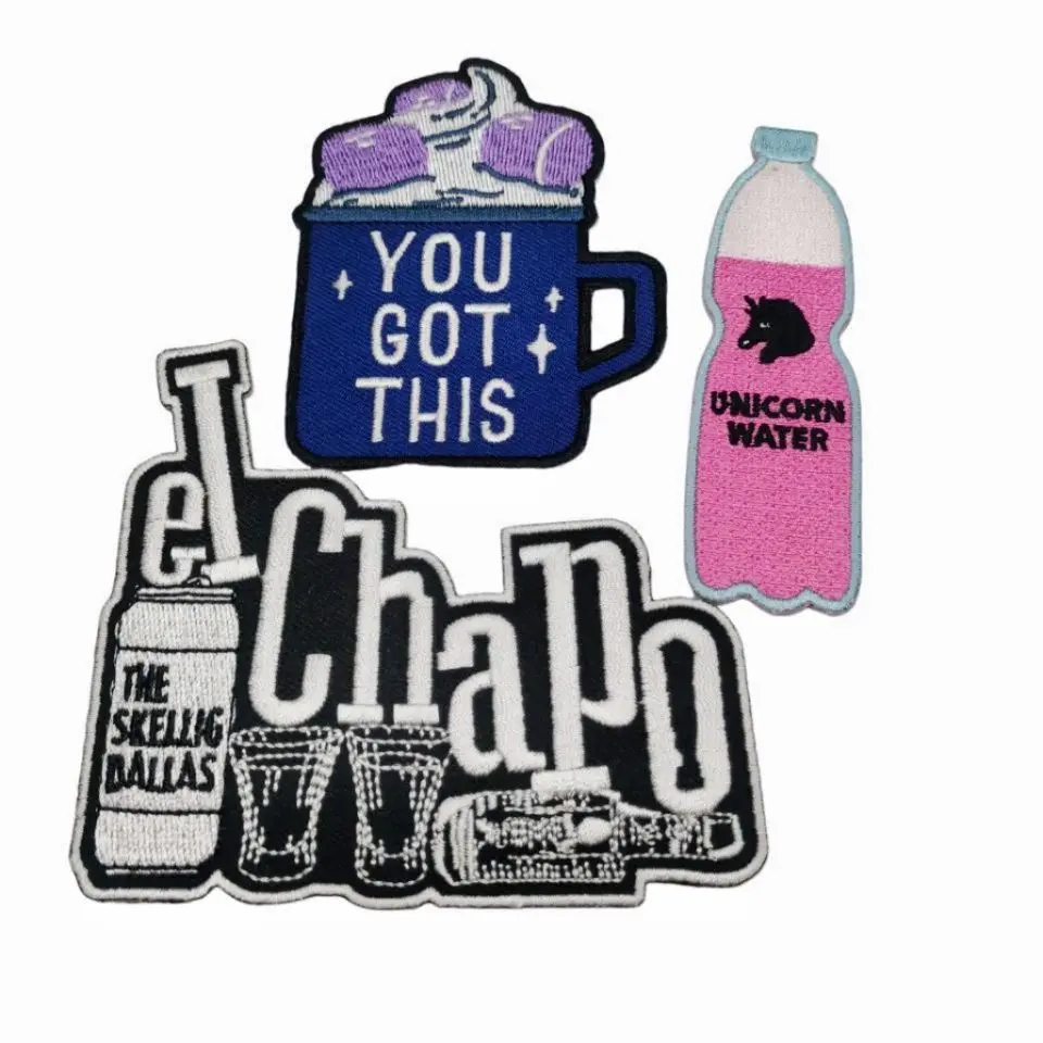 Factory Price Custom Design Animal Cartoon Dora the Explorer Embroidery Patches Iron on Embroidered Badges for Hat and Clothing