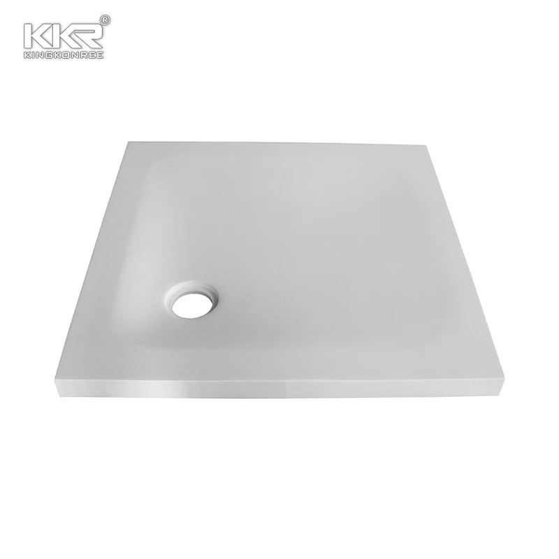 Custom solid surface shower base acrylic shower tray
