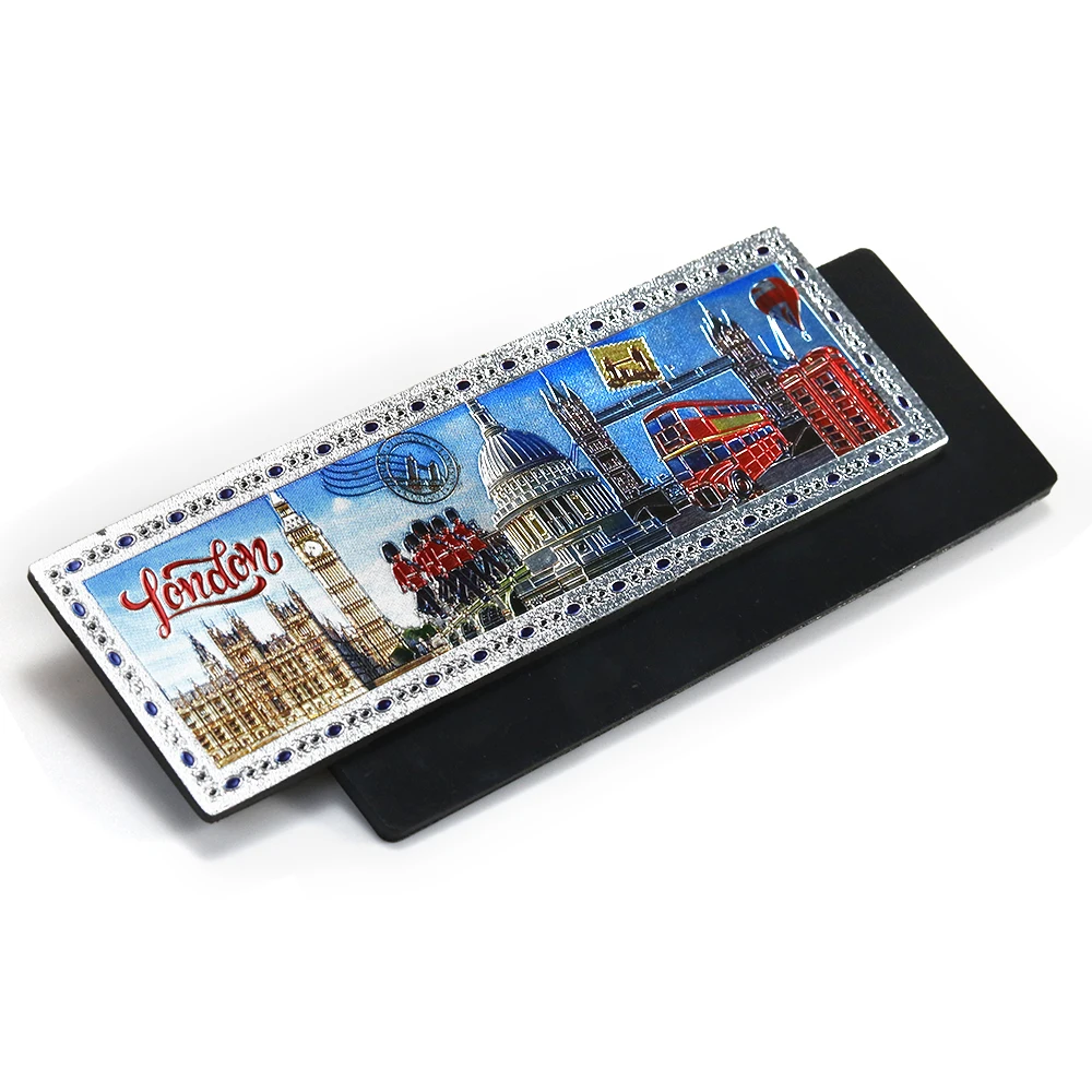 Factory Price Custom Hungary Budapest Souvenir Fridge Magnet Aluminum Foil Tourist Magnet