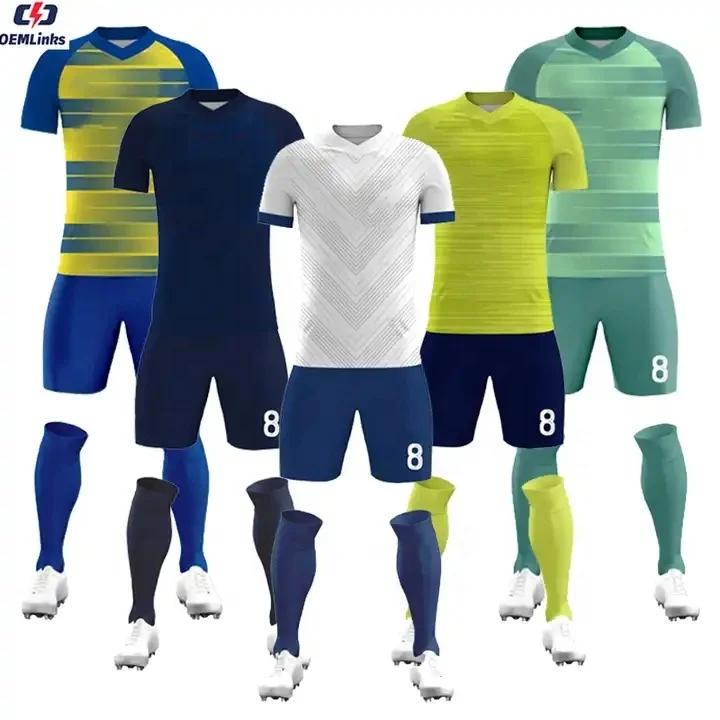 Custom sublimation training clothing custom color combinations team wear soccer jersey football uniform