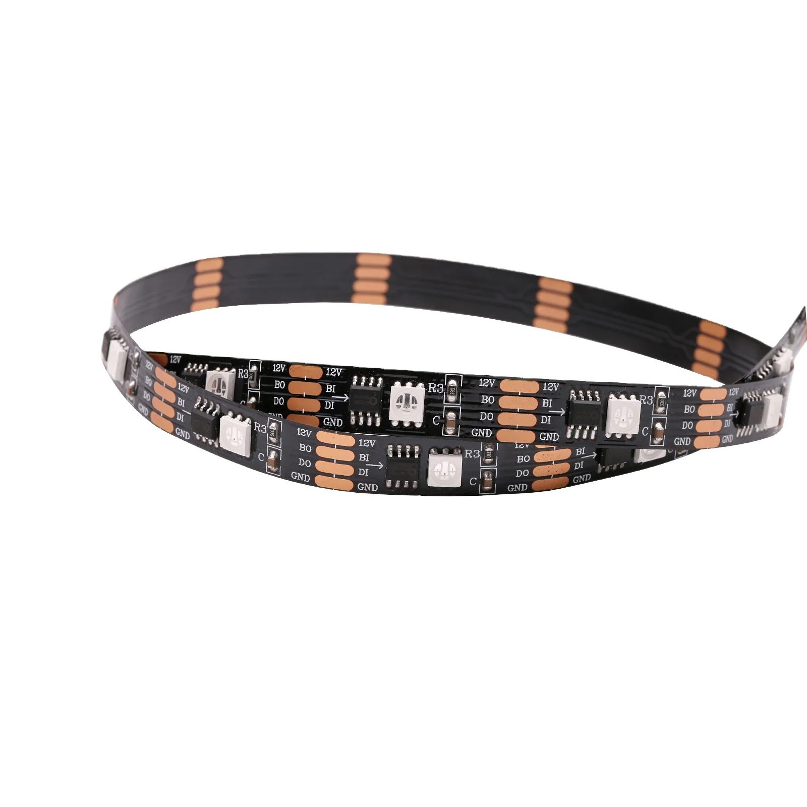 Breakpoint continues transmission with double data signal GS8208 tape 12V Digital RGB led flexible strips