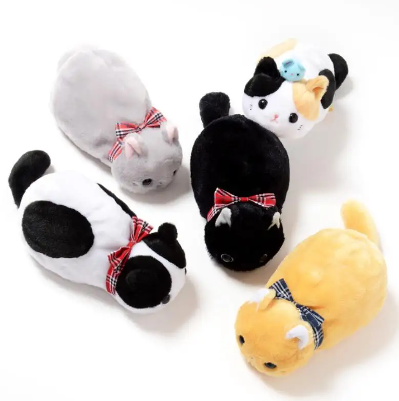 Kawaii Plush Cat Pencil Case Cat Stuffed Toy Pencil Case For Kids Student Stationery