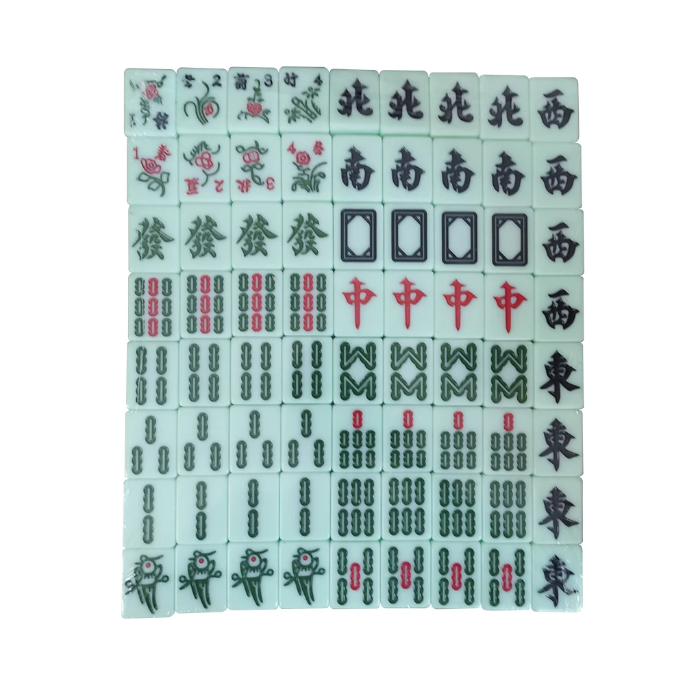 32 x 21 x 43mm Magnetic Mahjong Tiles for Electric Mahjong Machine Chinese Acrylic Melamine Mahjong Jeu Set Tiles