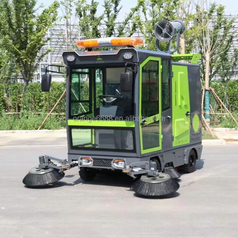 Road Sweeper Car Cleaning Machine For Use On The School Grounds Cement Pavement