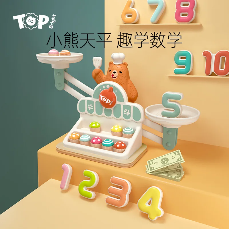 Topbright маленький медведь Цифровой баланс логическое мышление настольная игра для детей цифровое просвещение концентрация исчисления
