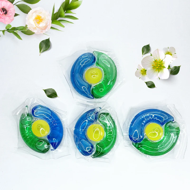 3 In 1 Scented Softener Colorful High Efficiency Laundry Detergent Pods For Clothes Washing