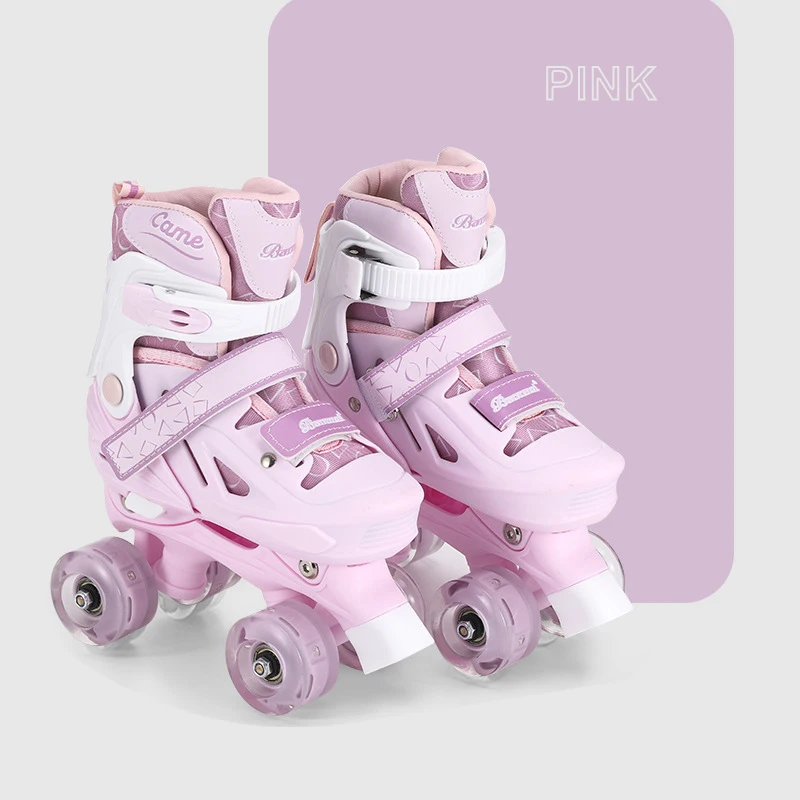 EACH Flashing Roller Wholesale Patines 4 Ruedas Roller Skates Skating Shoes Adjustable Skates For Children