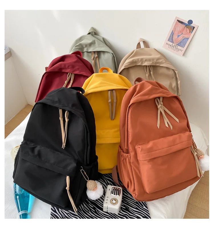 New Arrives Teenage Canvas Backpack Student School Backpack Female Outdoor Travel Bag School Bags