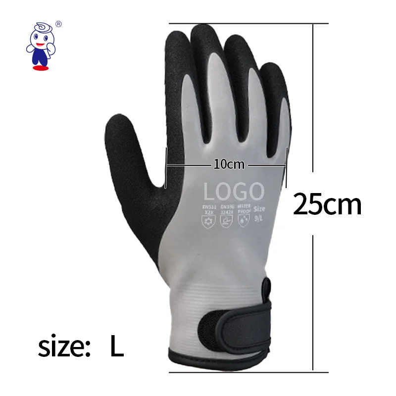 Cheap Chinese Factory Winter Warm Equipment Latex coated Safety Gloves for Work