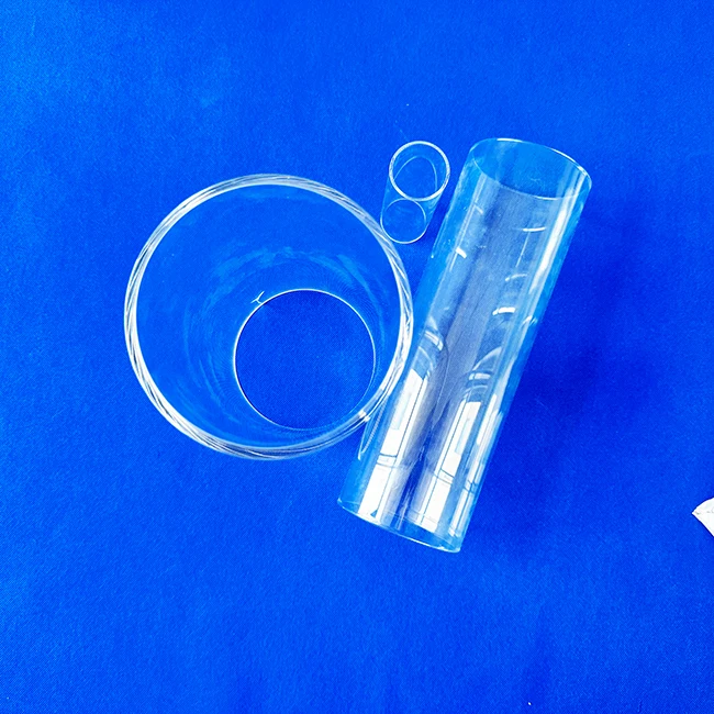 Customized Dimension 120mm OD 100MM OD Sight Flange Used Quartz Glass Tube Pipes for Lab Sight Glass