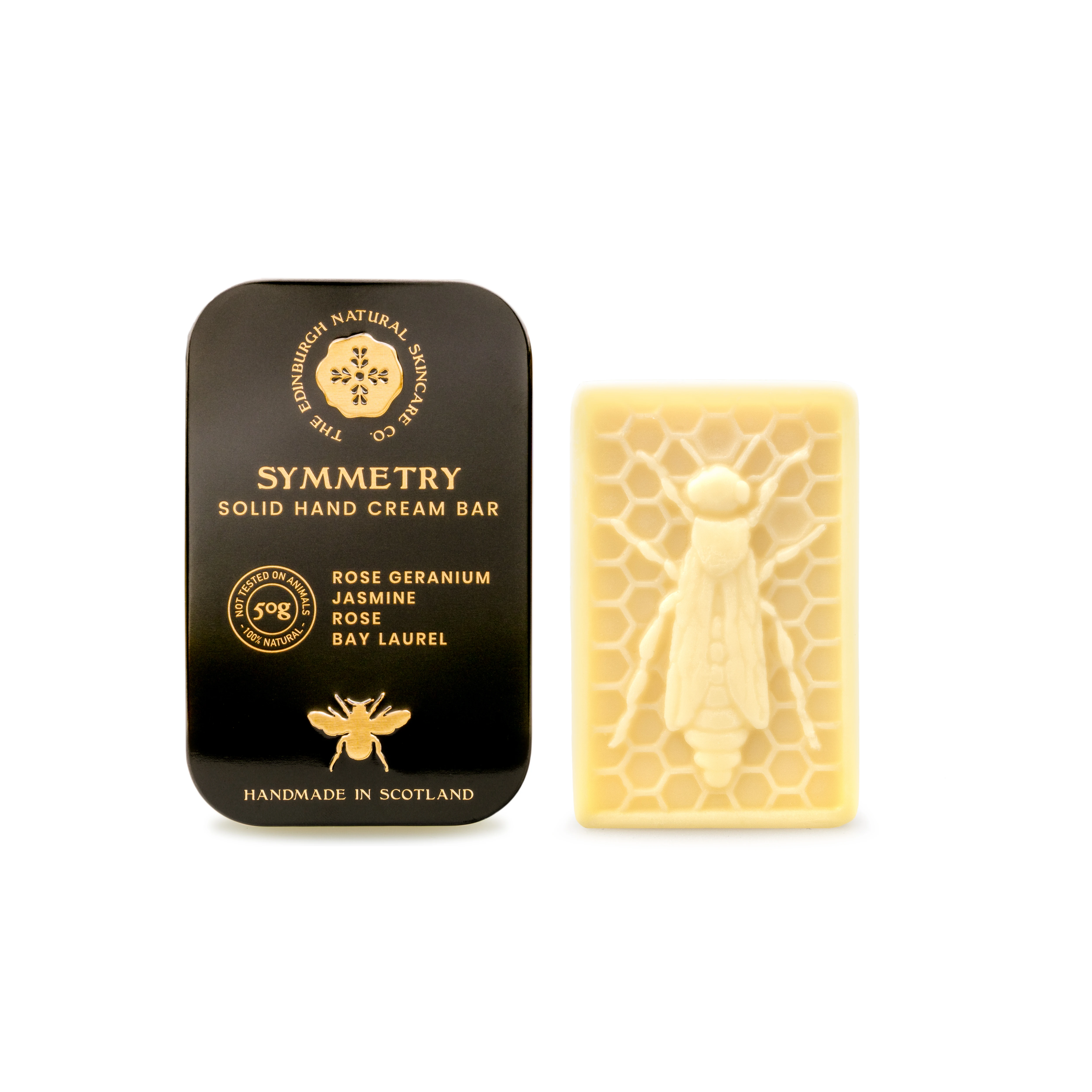 Symmetry Solid Hand Cream Bar - 100% Natural Handmade in Scotland - The Edinburgh Natural Skincare Co.