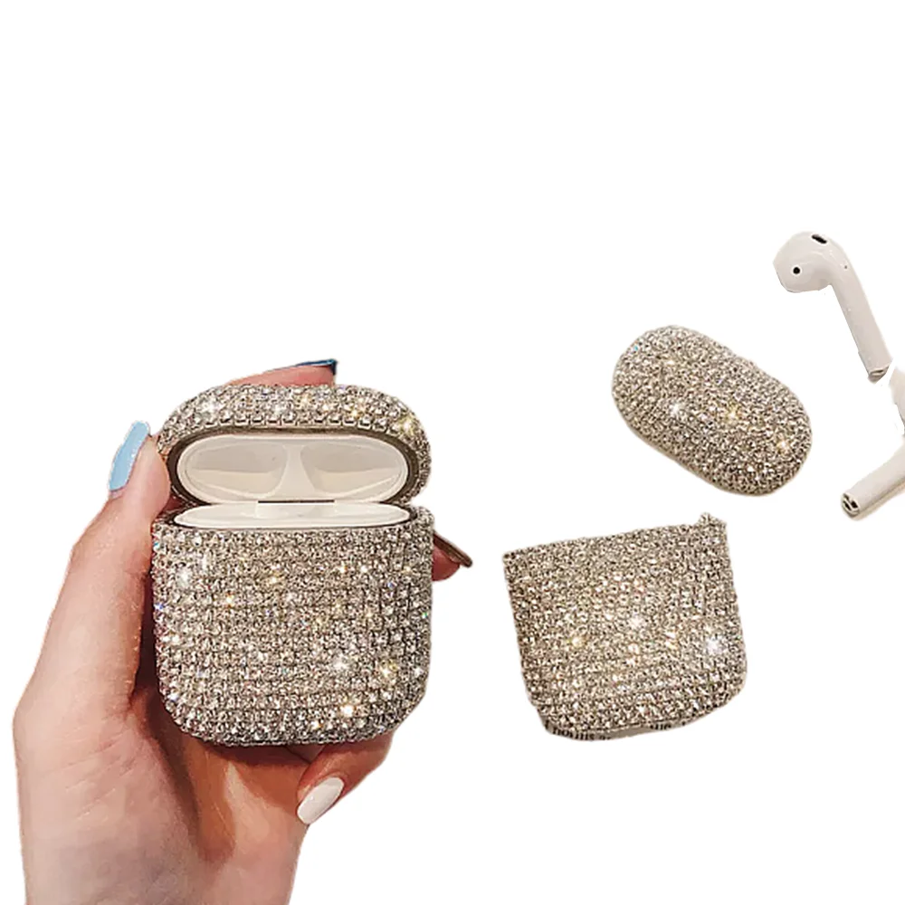 2022 Bling Diamonds Earphones Case TWS Earbud Earphone Accessories Protective