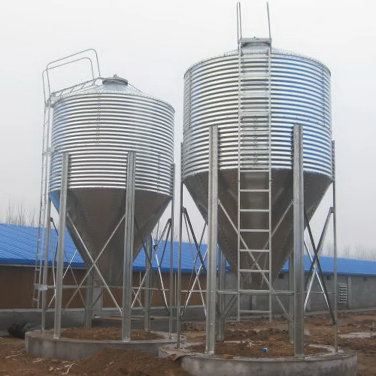 chicken poultry farming feed silo animal feed silo 10 ton